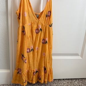 ASOS Floral embroidered Yellow top